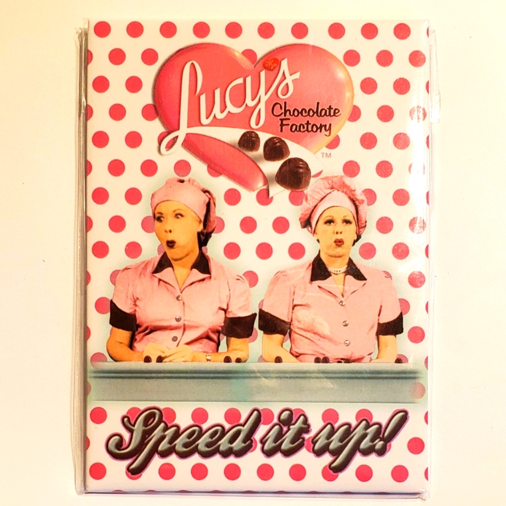 I Love Lucy "Chocolate Factory - Speed it up!" Magnet